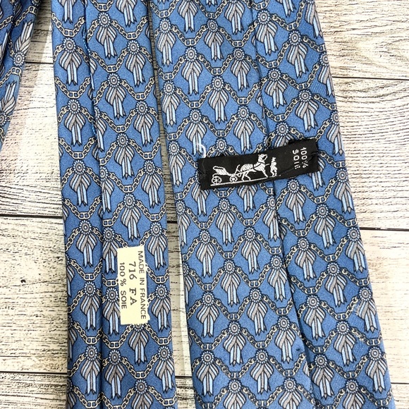 Vintage Hermes Silk Tie 716 FA - Picture 4 of 4
